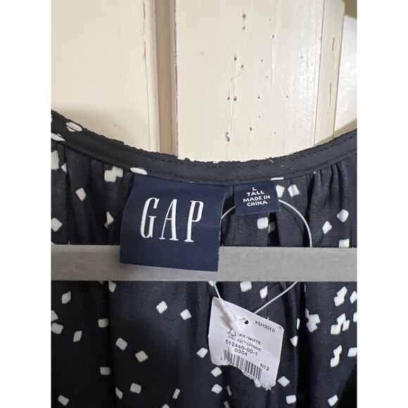 NWT Gap size large tall LT black & white dress - Picture 4 of 6